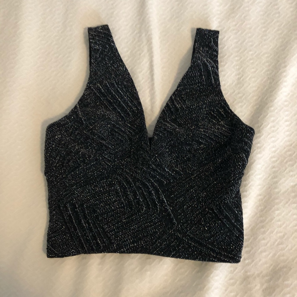 Aqua Sparkle Crop Top
